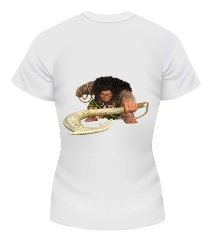 Playera Personaje Moana Maui Arma Naz