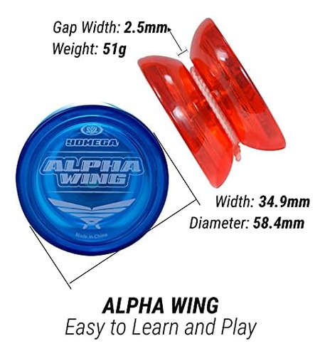 Ioiô Yomega 3x Alpha Wing: Eixo Fixo, Design Premium
