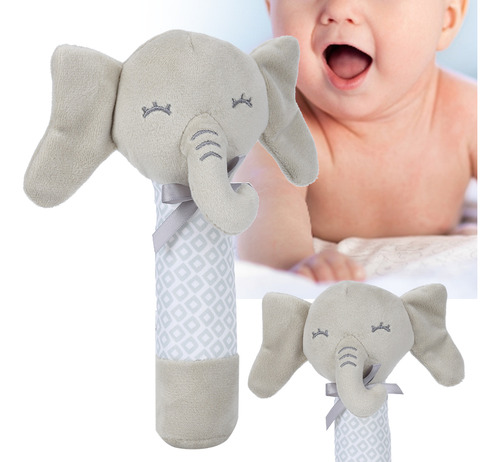 Cascabeles De Mano Con Forma De Elefante, Juguete Para Bebés