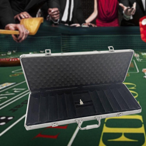Estuche De Aluminio Premium Para Chips Para Viajes Y Plata