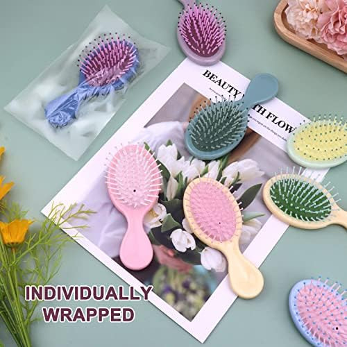 20 Piezas Mini Cepillo Para Cabello Húmedo Cepillo Desenreda