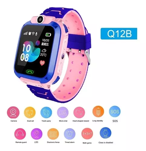 Comprar Smartwatch Q12 - Rosa - Reloj para niños - Cámara