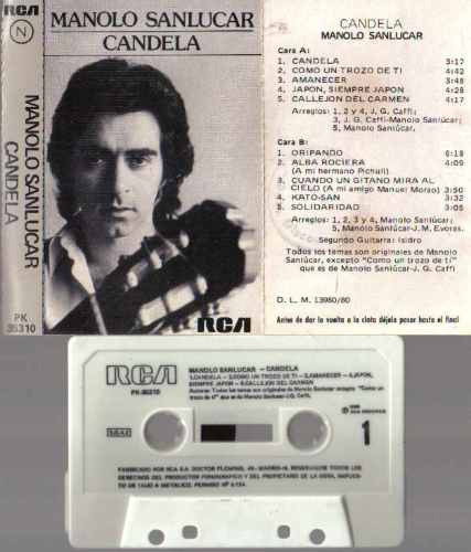 Manolo Sanlucar Candela Cassette Importado España