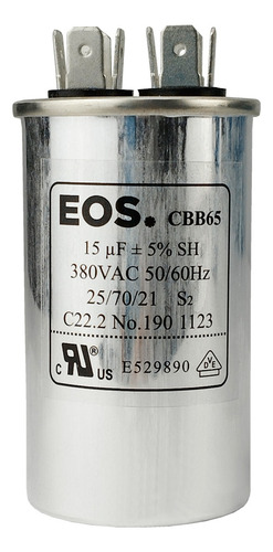 Capacitor 15 Uf 380v Cbb65