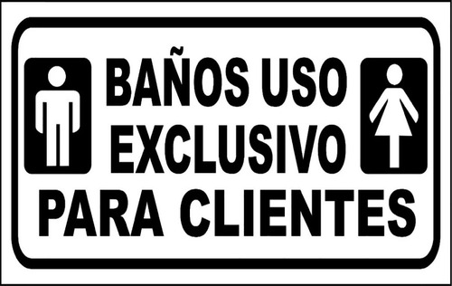 Imagen 3 de 3 de Cartel Señal Baño, Toilet, Vinilo En Sintra Pvc - 30 X 21 Cm