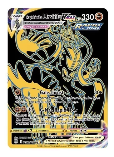 Carta Pokémon Ultra Rara Vmax Com Muita Vida + Brinde