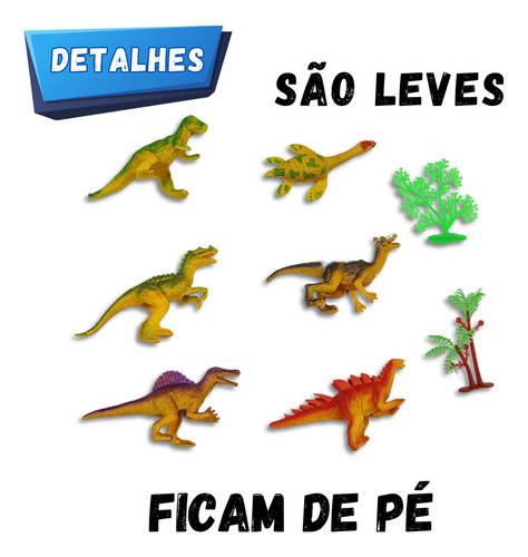 Dinossauro De Brinquedo Animais Miniatura Plástico Rex Presente, Top Kids