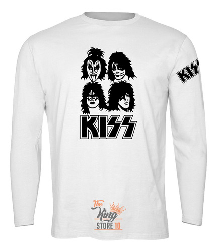 Polera Manga Larga, Kiss, Rock, Metal, Musica, Fans 