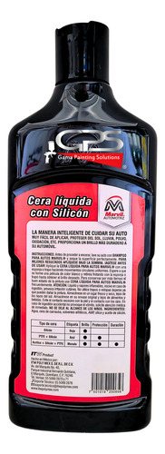 Cera Líquida Para Autos C/silicón (521ml) Marvil