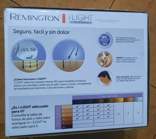 Imagen 3 de 4 de Remington I Light Depilaora Laser