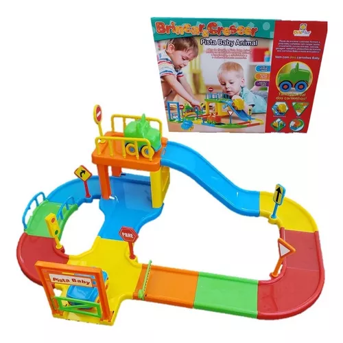 Pista Carrinhos Corrida Presente Menino Brinquedo Infantil