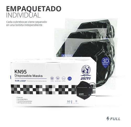 Imagen 2 de 9 de Cubrebocas Kn95 Tapabocas 5 Capas Protección ¡súper Cómodas!