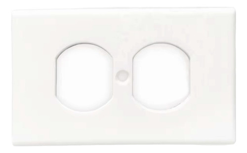 Tapa Blanca Para Tomacorriente Doble. Ilum-ven