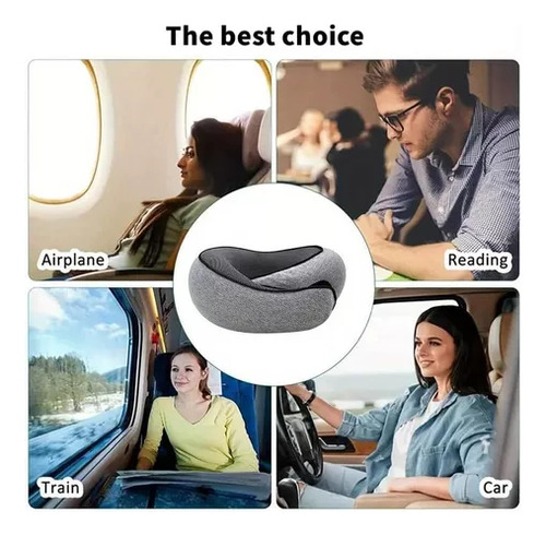 Almohada Cervical De Viaje De Espuma Viscoelástica S