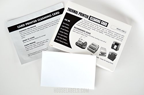 25 Tarjetas De Limpieza Compatibles Con Dymo, 4 X 6