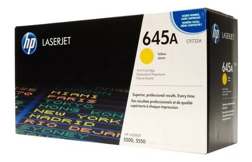 Toner Hp 645a 645 C9732a Lj5500 5500 Original Amarillo