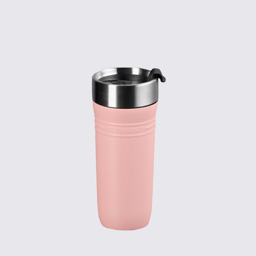 Caneca Térmica On The Go Le Creuset Shell Pink 350 Ml Cor Rosa