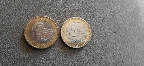 Monedas  De 20$ Mexicanas De Coleccion Octavio Paz  