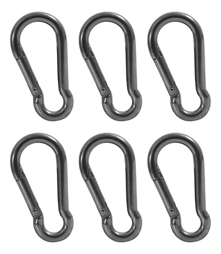 Ganchos Para Agarres Maneral Acero Inoxidable 6pz Gym Tayga