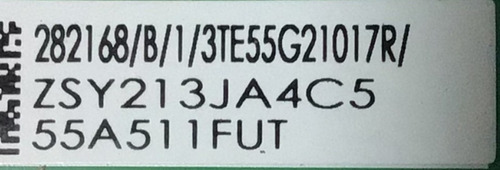 Main Toshiba 282168 / Tpd.mt9612.pb751 / 55c350ku 55a511fut (Usado)