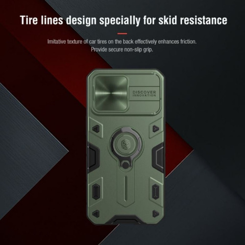 Imagen 4 de 7 de Case, Funda Nillkin Armor Camshield iPhone 13 / Pro / Max