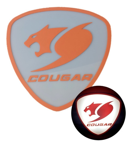 Lámpara Cougar / Logo Luminoso Cougar / Decoración Gamer