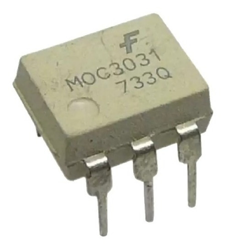 10pz Moc3031 Optoacoplador Con Salida A Triac Con Cruce Por Cero Moc 3031 Mv Electr