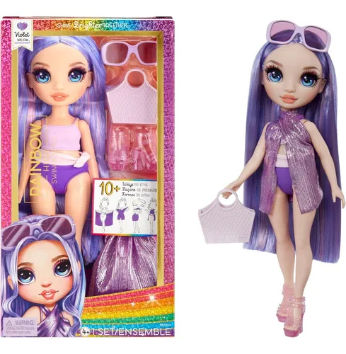 comprar Rainbow High Muñeca Violet Willow Con Pareo Y Traje De Baño