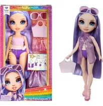 Comprar Muñeca Rainbow High Swim & Style Violet Willow - Morada - Pareo Personalizable con Más de 10 Estilos y Accesorios - Inspira Creatividad y Diversión - Edad: 4-12 Años