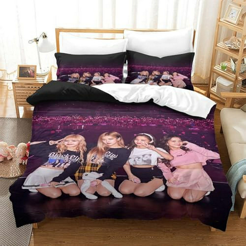 Set De Cama Blackpink 3d Quilt 3pzs.