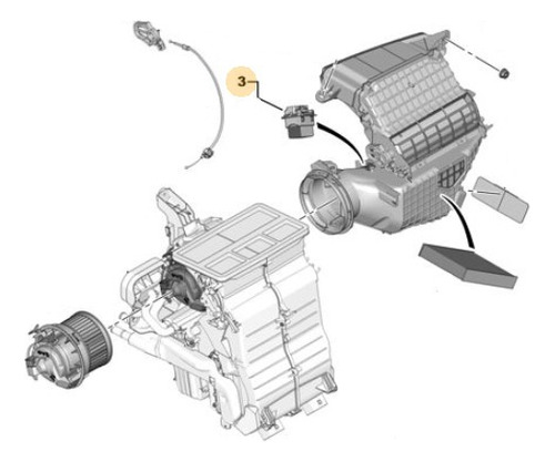 Comando Motor Climatización Peugeot 308 1.6 D Peugeot 6441aa