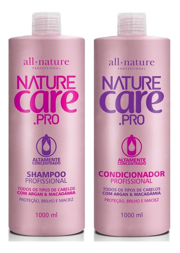 Shampoo Nature Care E Condicionador Argan Macadâmia Alnature