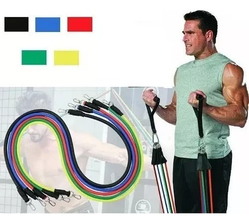 Set Conjunto X5 Bandas Resistencia Potencia Entrenamiento