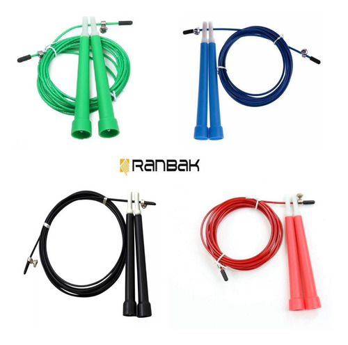Imagen 2 de 4 de Soga Saltar De Cable Crossfit/fitness Ranbak 738