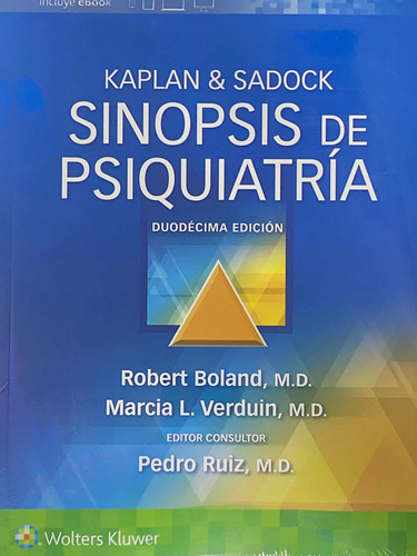 Kaplan Y Sadock Sinopsis De Psiquiatría 12 Ed 2022 Novedad