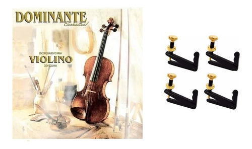 Kit 4 Microafinadores + Cordas Violino Dominante Orchestral