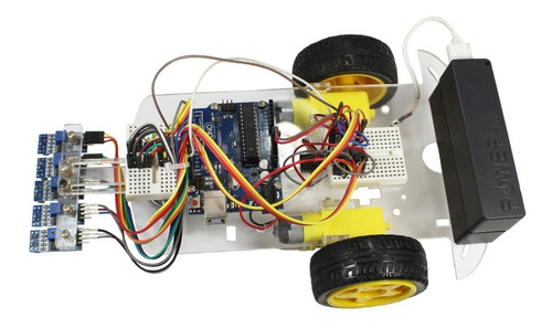 Kit Para Armar Robot Seguidor Línea Arduino+tutorial+código