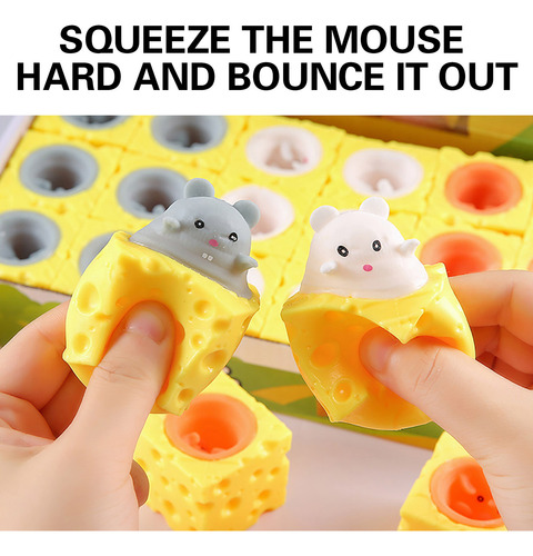 Juguete Interactivo Cheese Mouse Popper Toy Para Aliviar El
