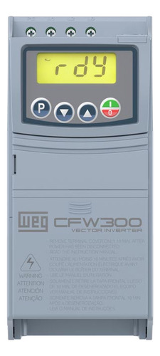 Inversor De Frequência Weg Cfw300 1,5cv 2,6a 380v Trifásico