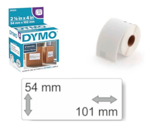 Etiquetas Dymo30323   54x101mm Compatible