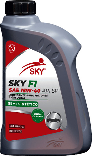 Aceite Para Motor A Gasolina. Semisintético 15w40 Marca: Sky