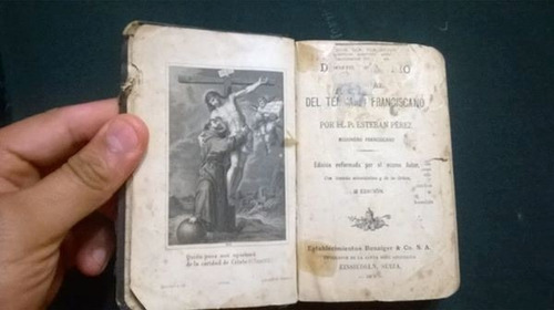 Antiguo Libro Devocionario Del Terciario Franciscano 1909