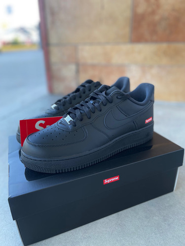 Nike Air Force 1 X Supreme Black 8mx O 28cm Originales (Usado)