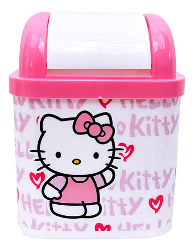 Bote Mini De Basura Diseño Hello Kitty Para Escritorio Lz. 