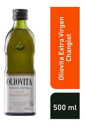 Aceite De Oliva Oliovita Changlot Botella De Vidrio X 500 Ml