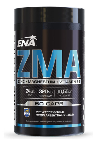 Zma 300mg (60 Caps) - Zinc Magnesio Vitamina B6 -  Ena Sport