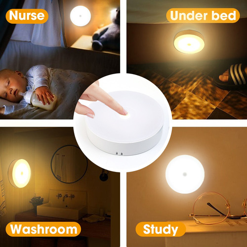 Luces Nocturnas Led Usb, 5 Unidades, Luz Con Sensor De Movim