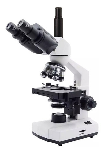 Microscópio Biológico Trinocular Di-521t Cor Branco 110V/220V