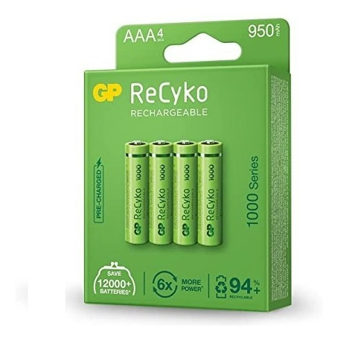 Baterías Pilas Aaa Recargables 950 Mah  2 Pares Garantizada