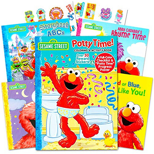 Set De Libros De Entrenamiento Para Ir Al Baño Con Elmo De S